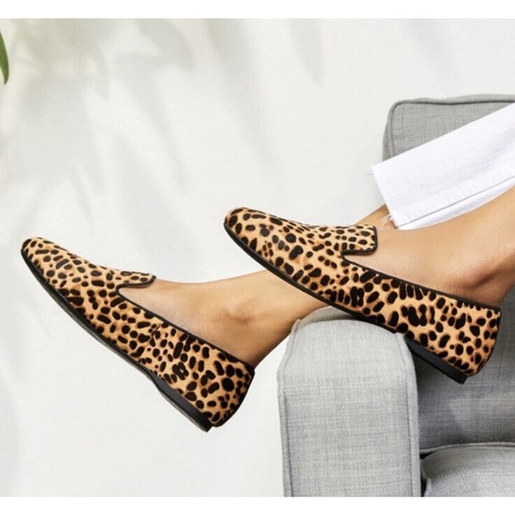 Birdies Cheetah Leopard Calf Hair Starling Slip On Loafer Flat Shoes Size 7 - Picture 4 of 11